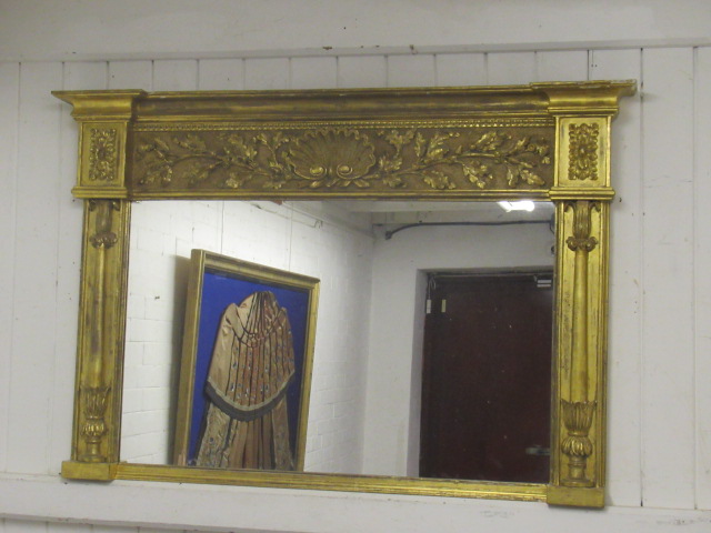 A REGENCY GILT GESSO OVERMANTEL Image