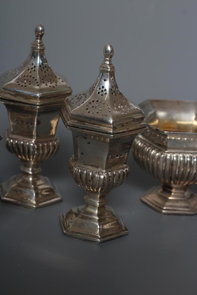 A SILVER FIVE PIECE CRUET Image