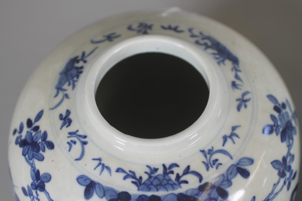 A PAIR OF CHINESE PORCELAIN JARS AND COVERS of ovoid form Image