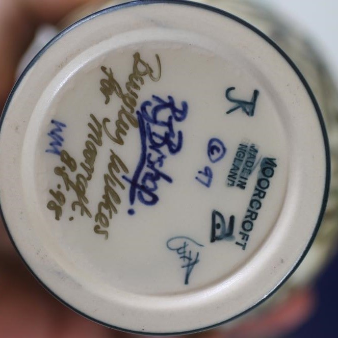 THREE MOORCROFT POTTERY VASES Image