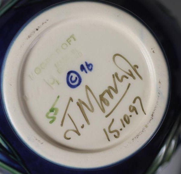 TWO MOORCROFT POTTERY VASES Image