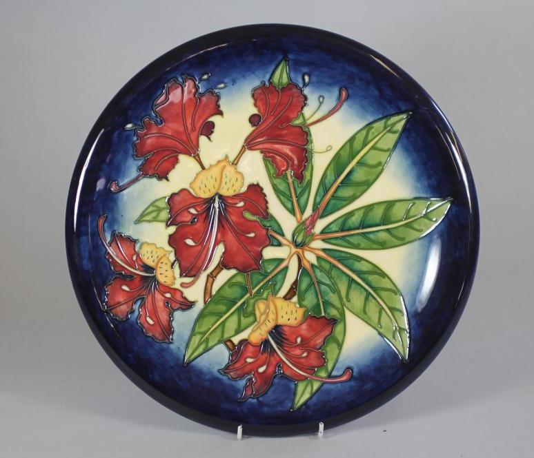 A MOORCROFT POTTERY "SIMEON" PATTERN CHARGER Image
