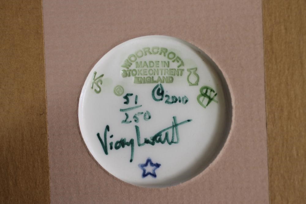 A MOORCROFT POTTERY LIMITED EDITION "BLACK SEA BEAUTY" PATTERN PLAQUE Image