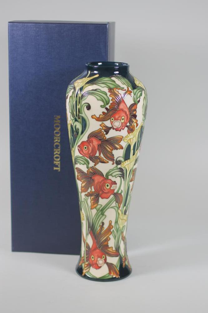 A MOORCROFT POTTERY "GOLDEN LAKE" PATTERN VASE Image