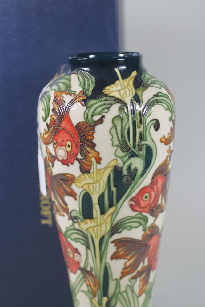 A MOORCROFT POTTERY "GOLDEN LAKE" PATTERN VASE Image