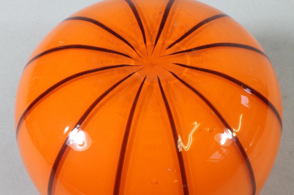 A MICHAEL POWOLNY FOR LOETZ GLASS ORANGE BOWL Image