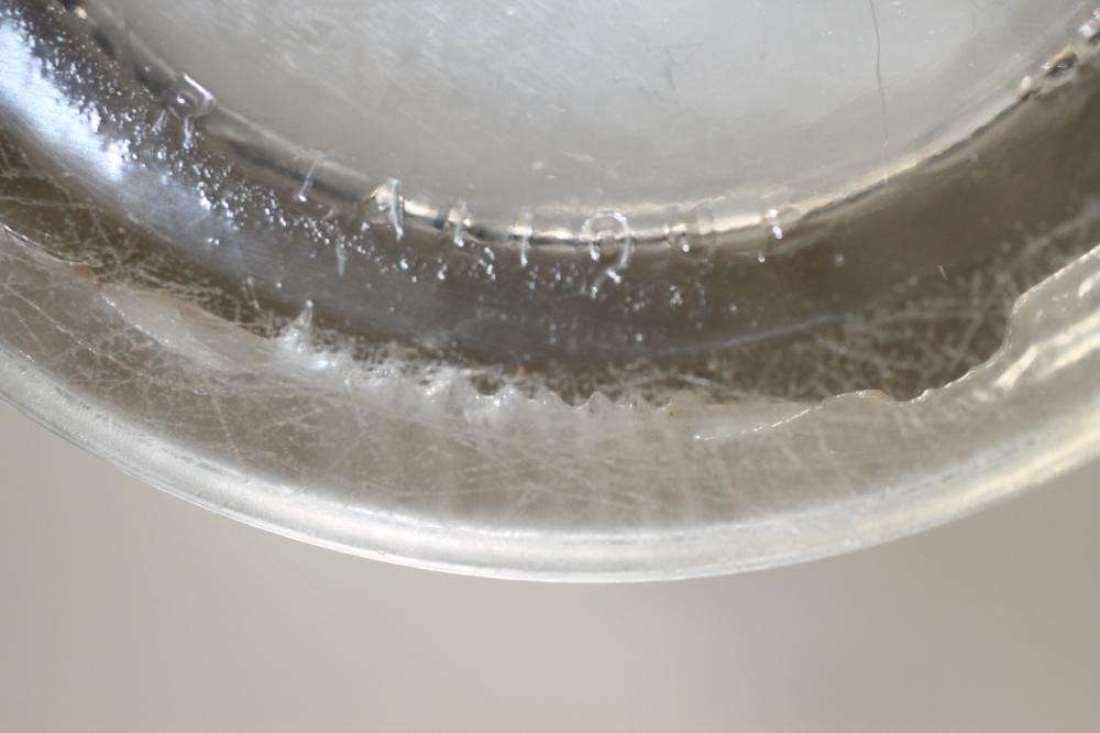 A LALIQUE CLEAR AND FROSTED GLASS VASE Image