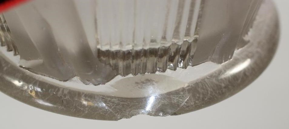 A LALIQUE CLEAR AND FROSTED GLASS VASE Image