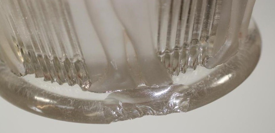 A LALIQUE CLEAR AND FROSTED GLASS VASE Image