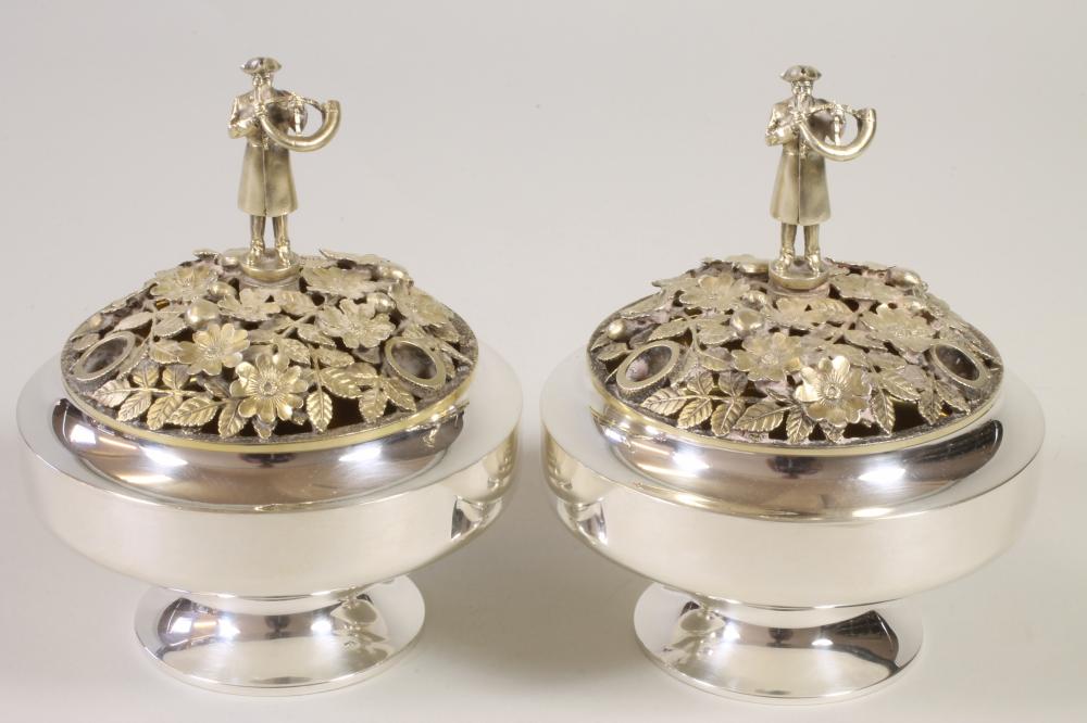 A PAIR OF SILVER GILT "RIPON CENTREPIECES" Image