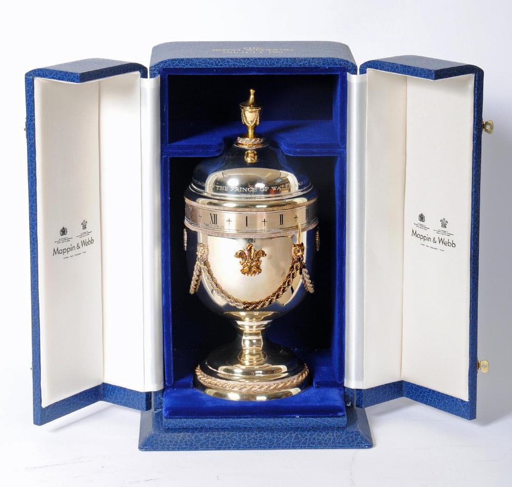 A SILVER "PRINCE OF WALES CLOCK" Image