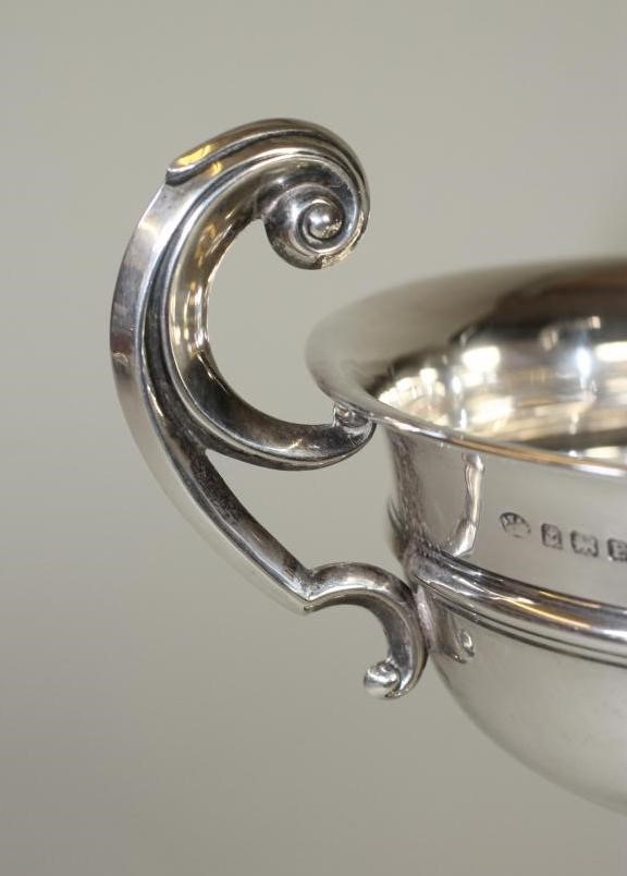A SILVER TROPHY CUP Image