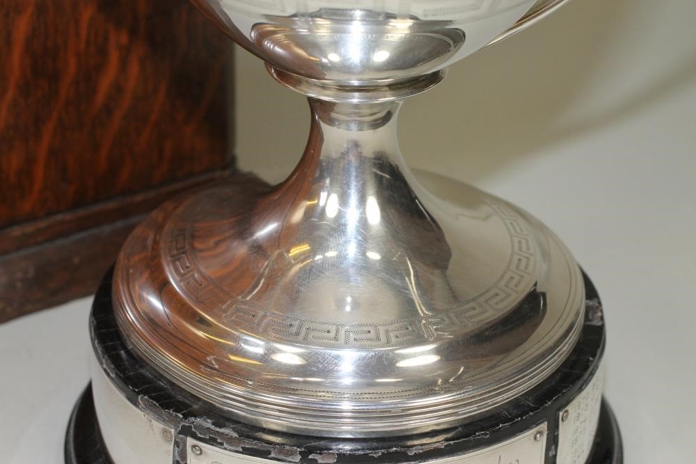 *A LATE GEORGE III SILVER TROPHY CUP Image
