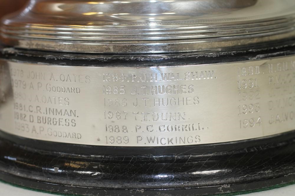 *A LATE GEORGE III SILVER TROPHY CUP Image
