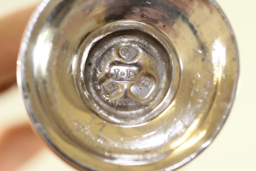 AN EARLY GEORGE II SILVER VASE SHAPED PEPPERETTE Image