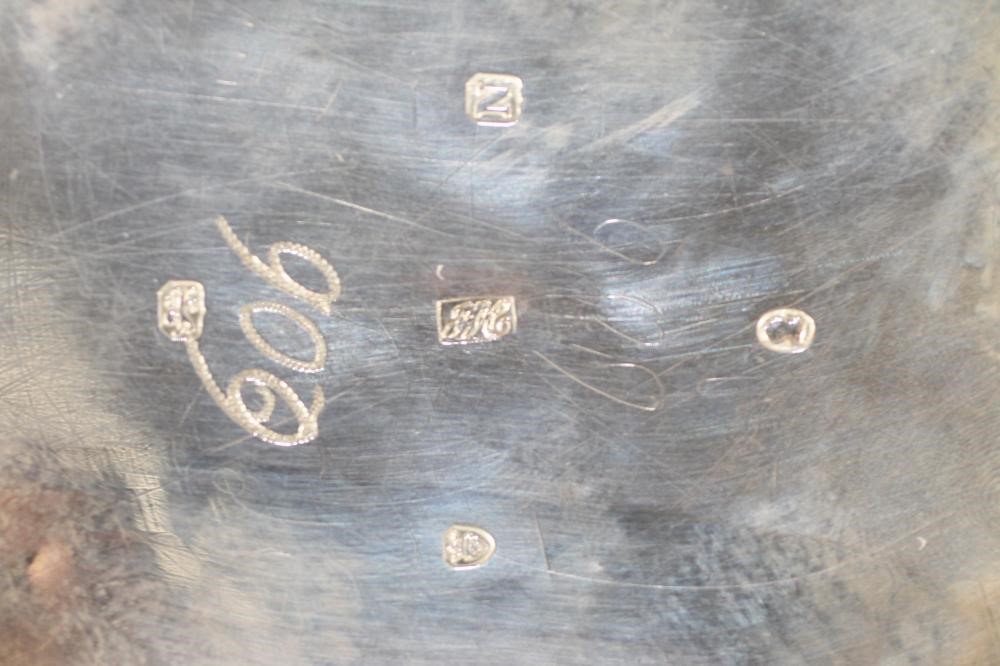 *A LATE GEORGE III SILVER TEAPOT Image