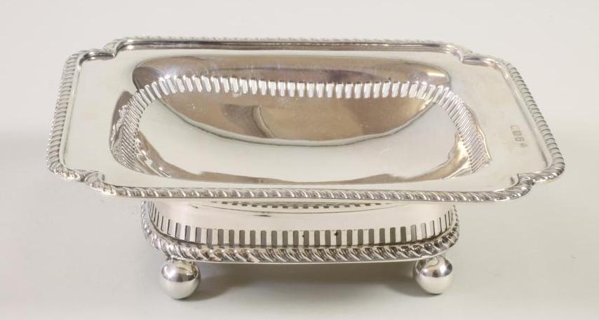 AN EDWARDIAN SILVER  BONBON DISH Image