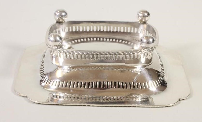 AN EDWARDIAN SILVER  BONBON DISH Image