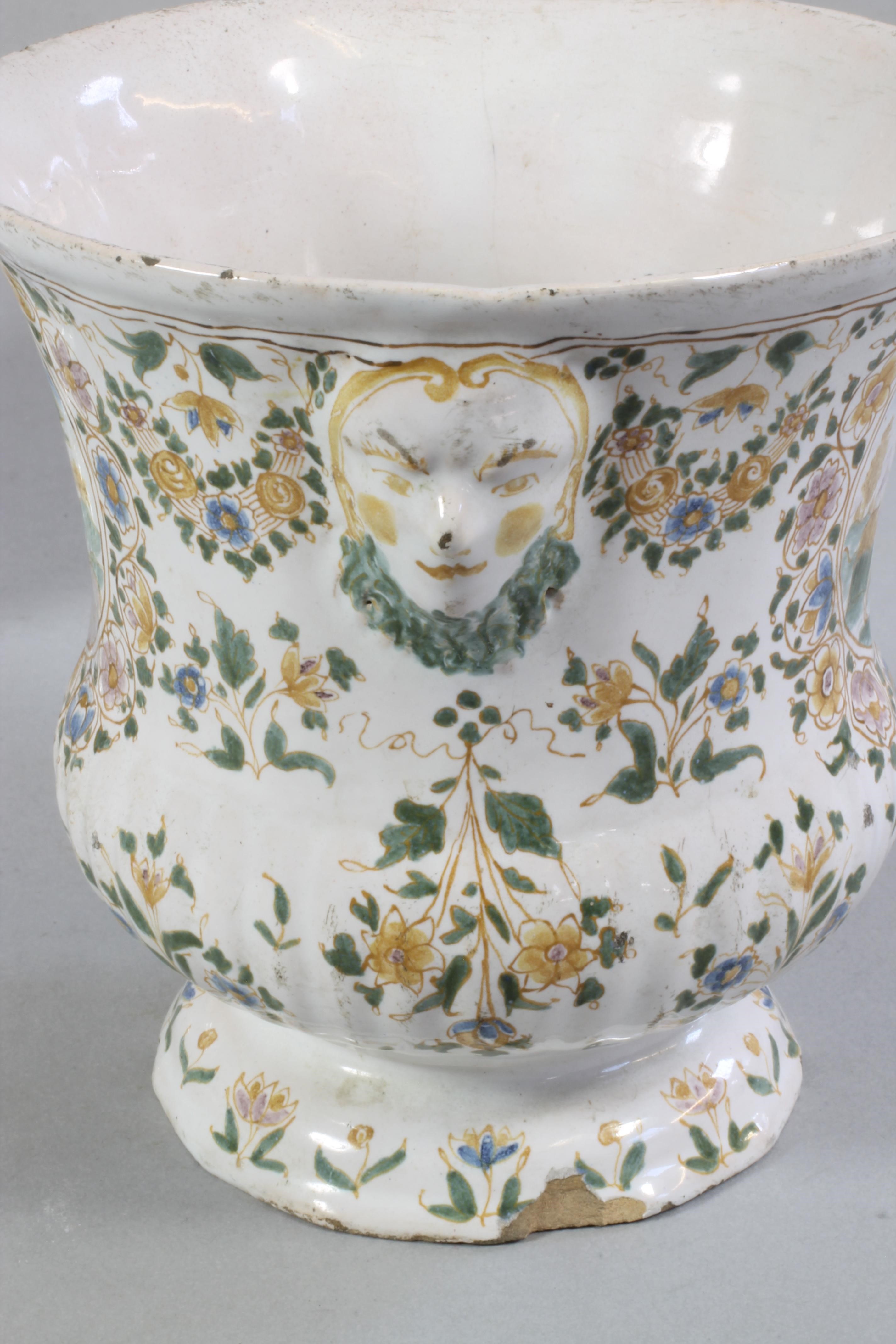 A PAIR OF FAIENCE GLASS RINSERS Image