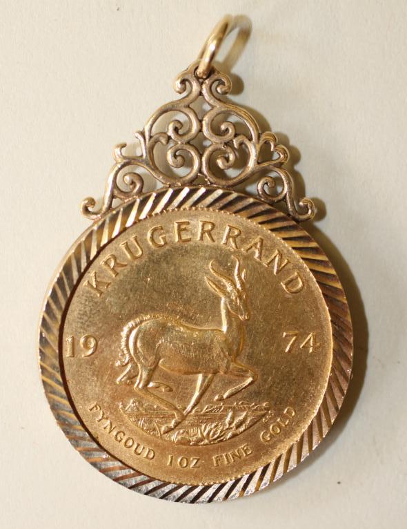 A SOUTH AFRICA GOLD KRUGERRAND Image