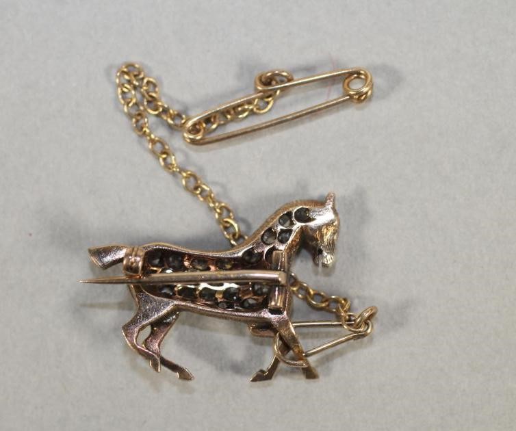 AN EDWARDIAN DIAMOND NOVELTY BROOCH Image