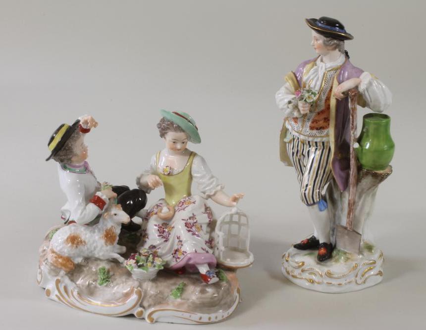 A MEISSEN PORCELAIN FIGURE Image
