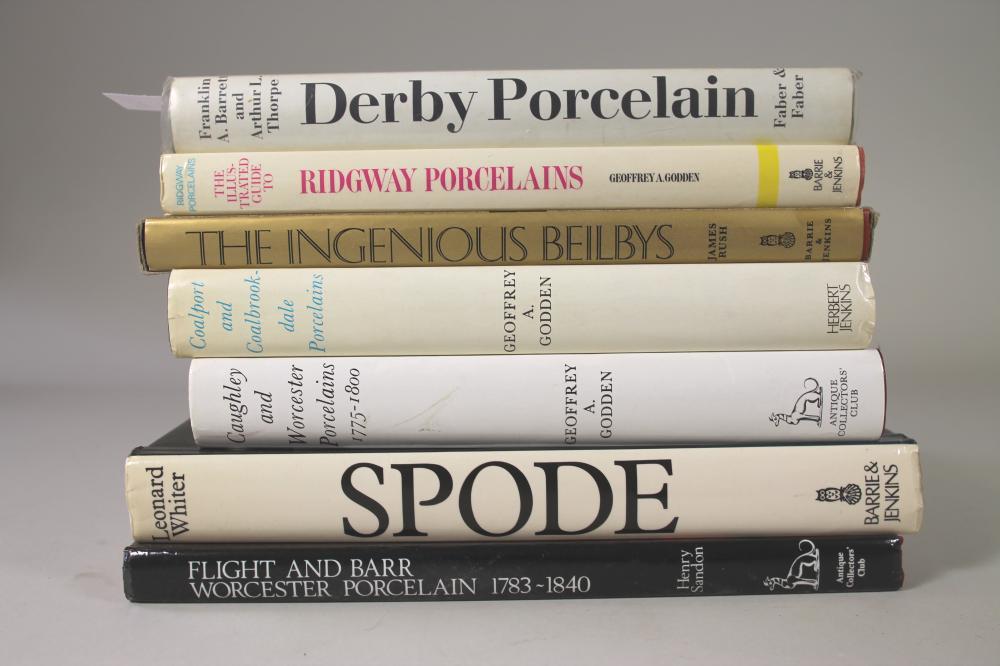 SEVEN CERAMIC REFERENCE BOOKS including Godden "Ridgway Porcelains" Image