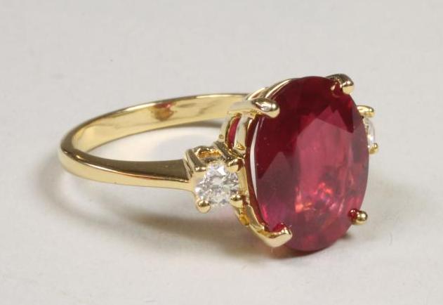 A RUBY DRESS RING Image