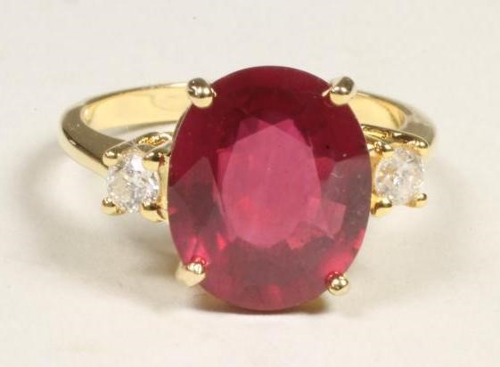 A RUBY DRESS RING Image