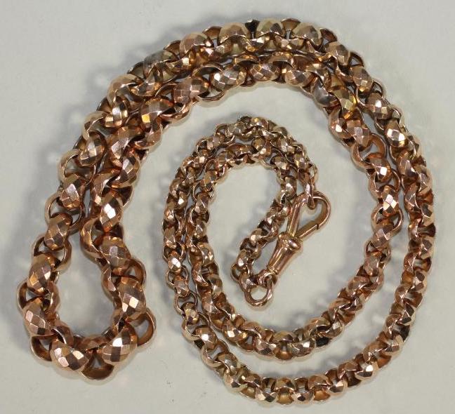 A 9CT GOLD CHAIN Image