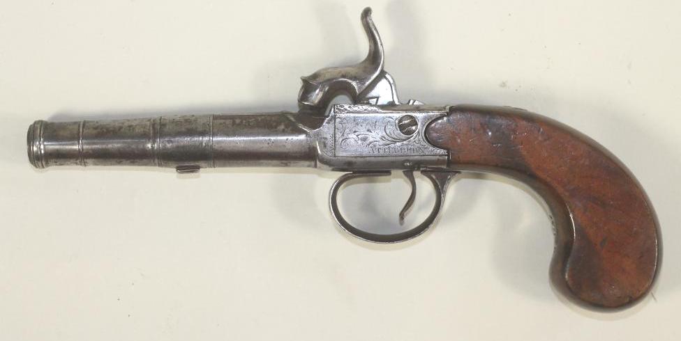 A PERCUSSION PISTOL BY ATTERBURY Image