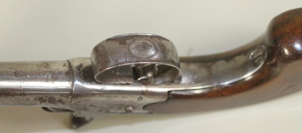 A PERCUSSION PISTOL BY ATTERBURY Image
