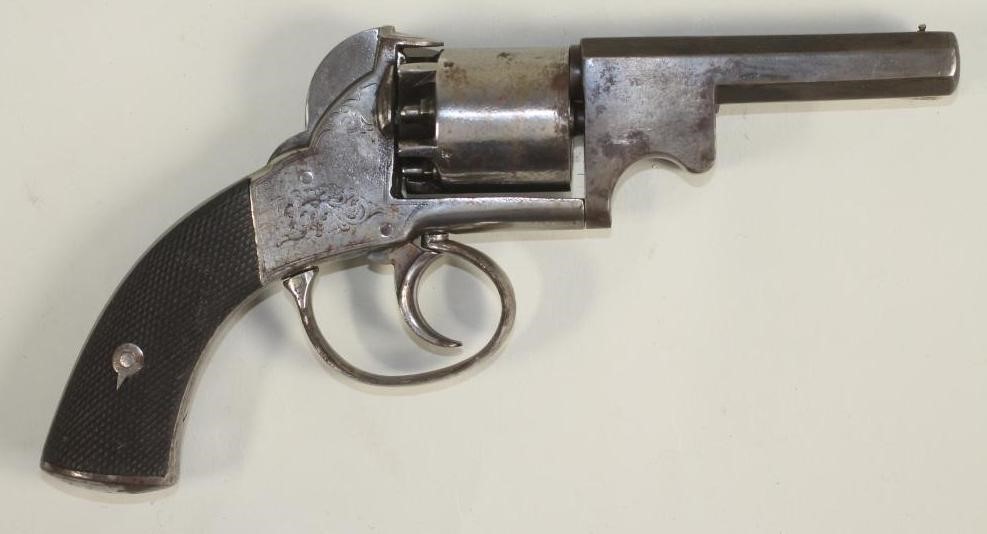 A BENTLEY TYPE SELF COCKING REVOLVER BY T. BRADBURN & SON Image