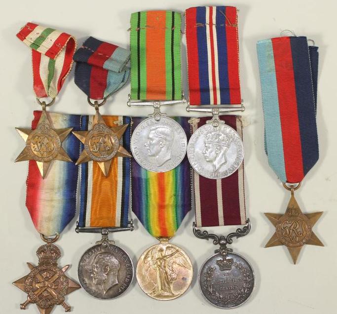 A FAMILY OF FIRST WORLD WAR MEDALS Image