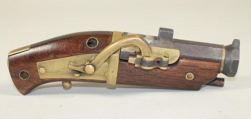 A LATE EDO PERIOD NETSUKI TEPPO MATCHLOCK PISTOL Image