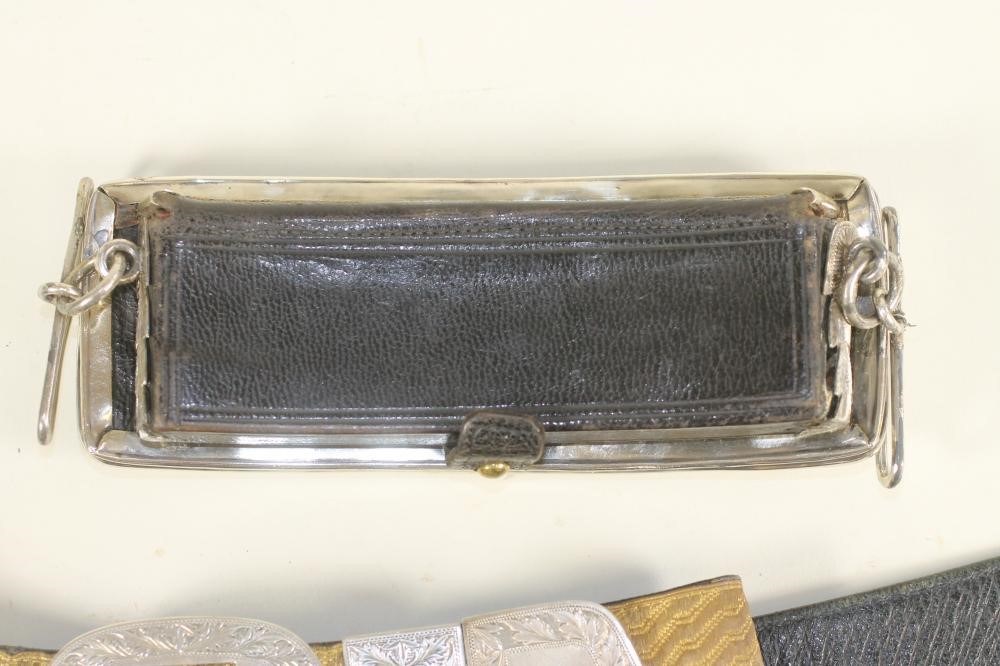 A 17TH LANCER OFFICER'S CARTOUCHE POUCH AND BELT Image