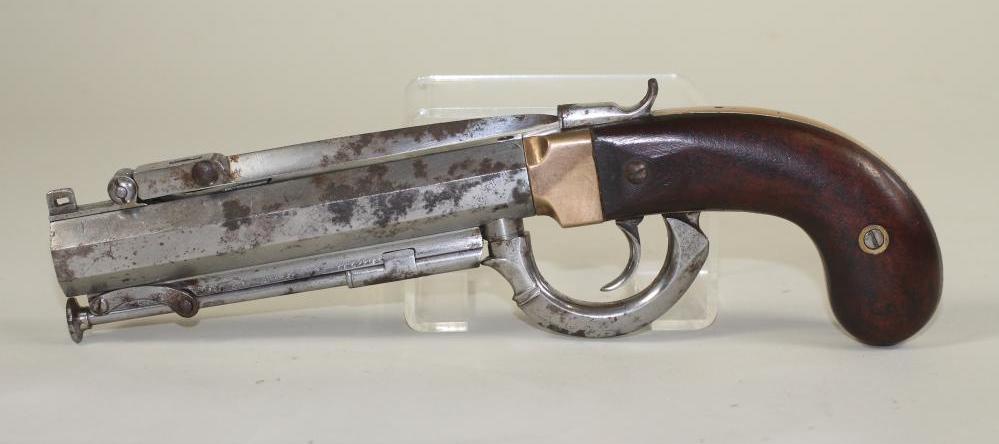 AN UNDERHAMMER PERCUSSION PISTOL Image