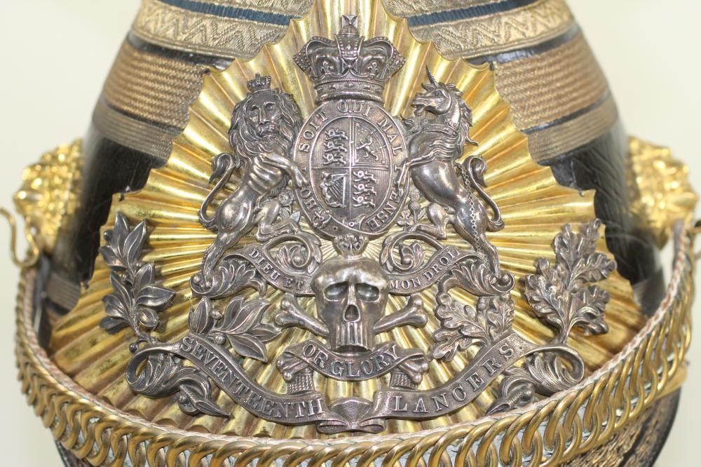 A 17TH LANCER OFFICER'S LANCE CAP Image