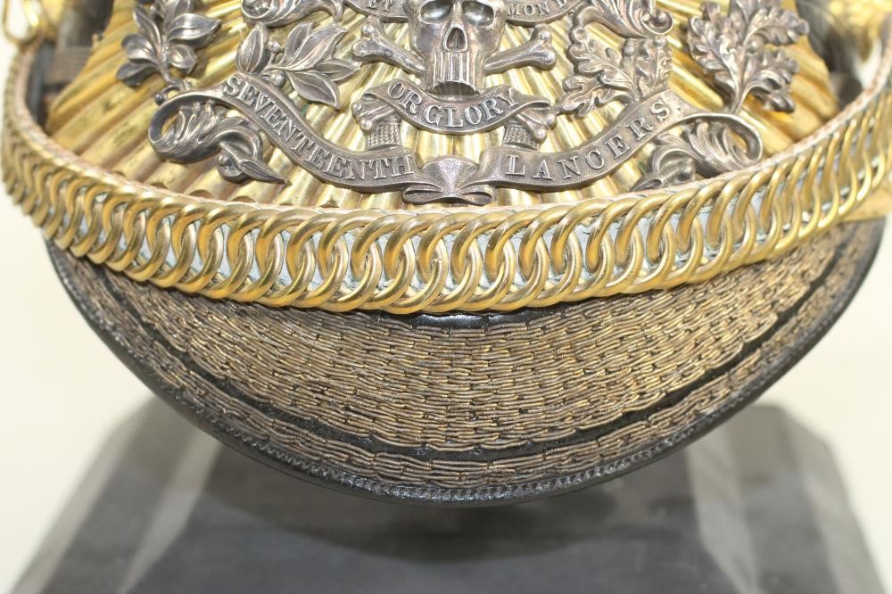 A 17TH LANCER OFFICER'S LANCE CAP Image