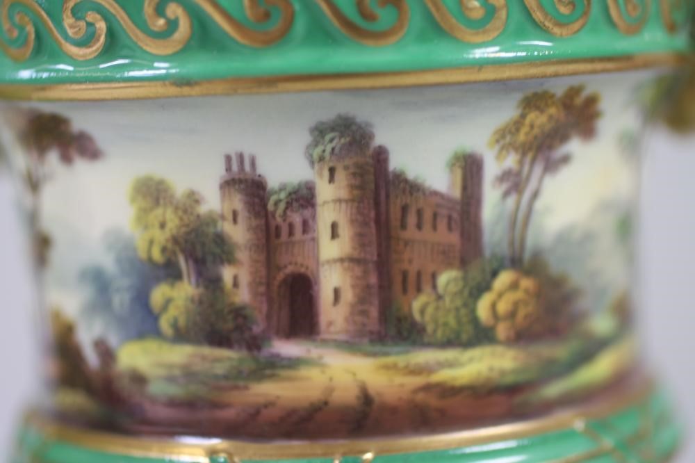 THREE PIECES OF EARLY VICTORIAN ENGLISH PORCELAIN comprising a Copeland & Garrett Felspar flared Image