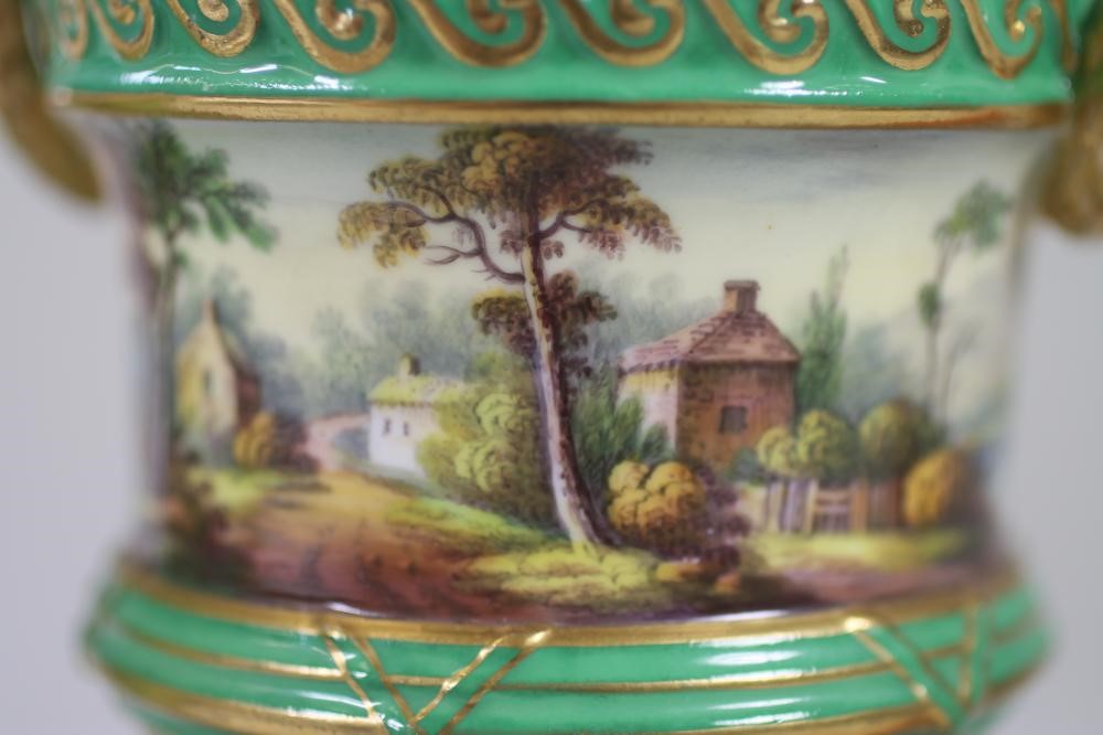 THREE PIECES OF EARLY VICTORIAN ENGLISH PORCELAIN comprising a Copeland & Garrett Felspar flared Image