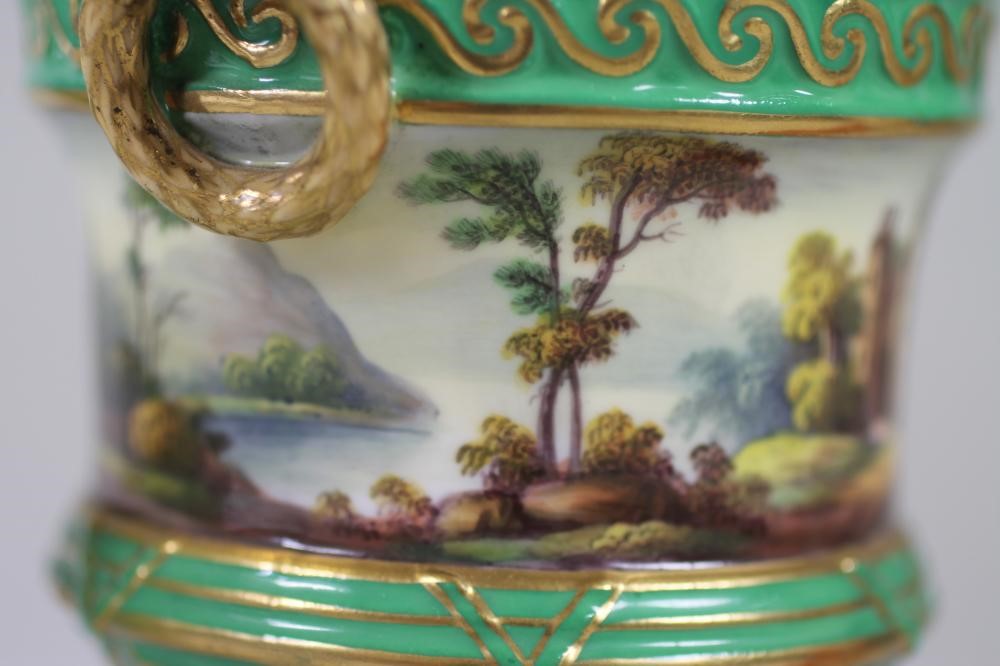 THREE PIECES OF EARLY VICTORIAN ENGLISH PORCELAIN comprising a Copeland & Garrett Felspar flared Image