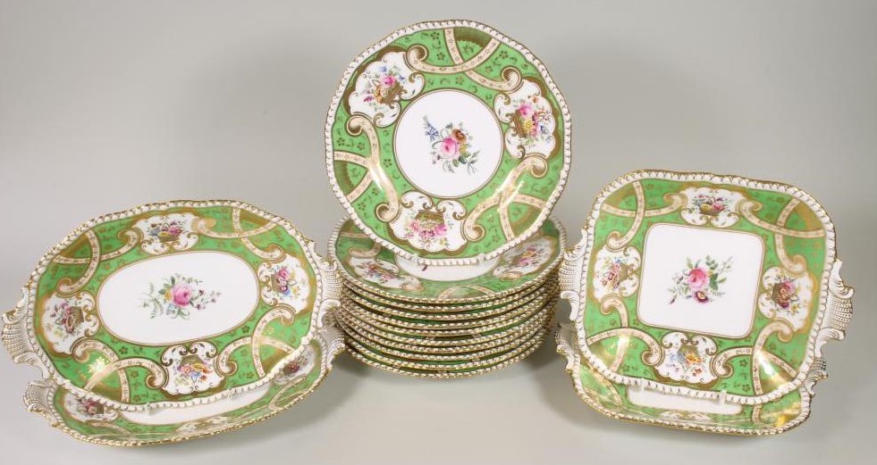 A COALPORT CHINA DESSERT SERVICE Image