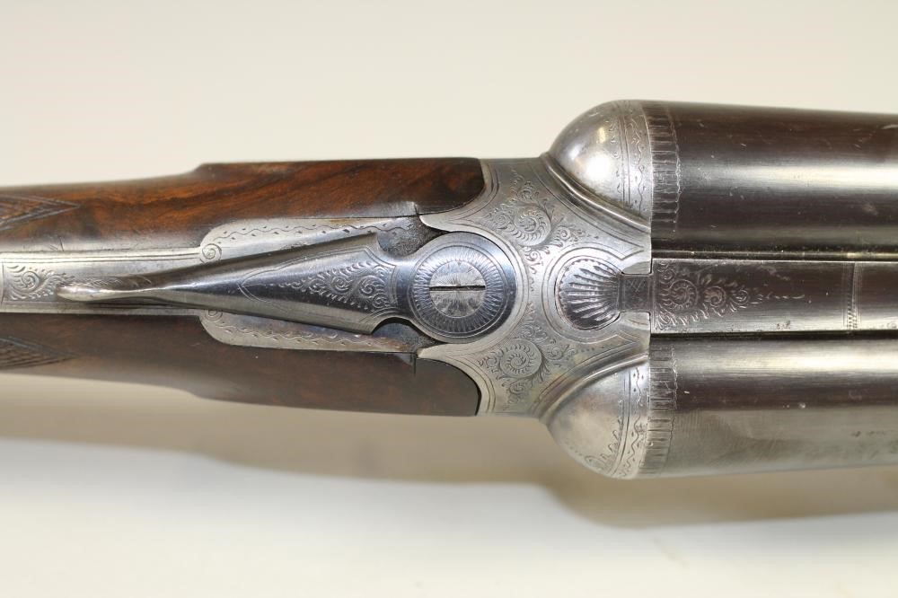 A SIDE BY SIDE 12 BORE SHOTGUN BY MIDLAND GUN CO. BIRMINGHAM Image