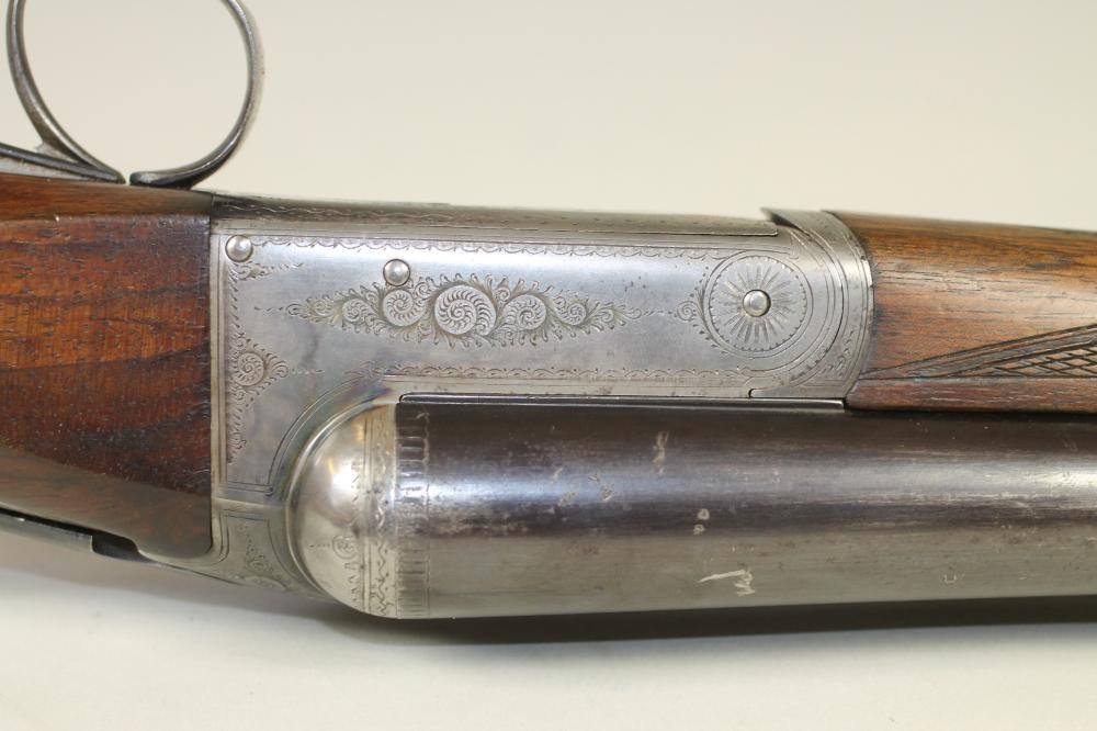 A SIDE BY SIDE 12 BORE SHOTGUN BY MIDLAND GUN CO. BIRMINGHAM Image