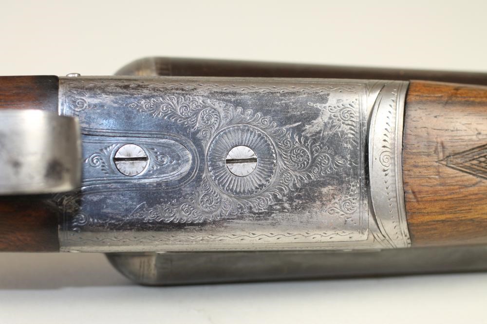 A SIDE BY SIDE 12 BORE SHOTGUN BY MIDLAND GUN CO. BIRMINGHAM Image