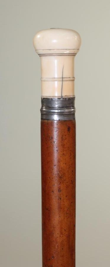 A VICTORIAN HORSE RACING TURF STICK Image