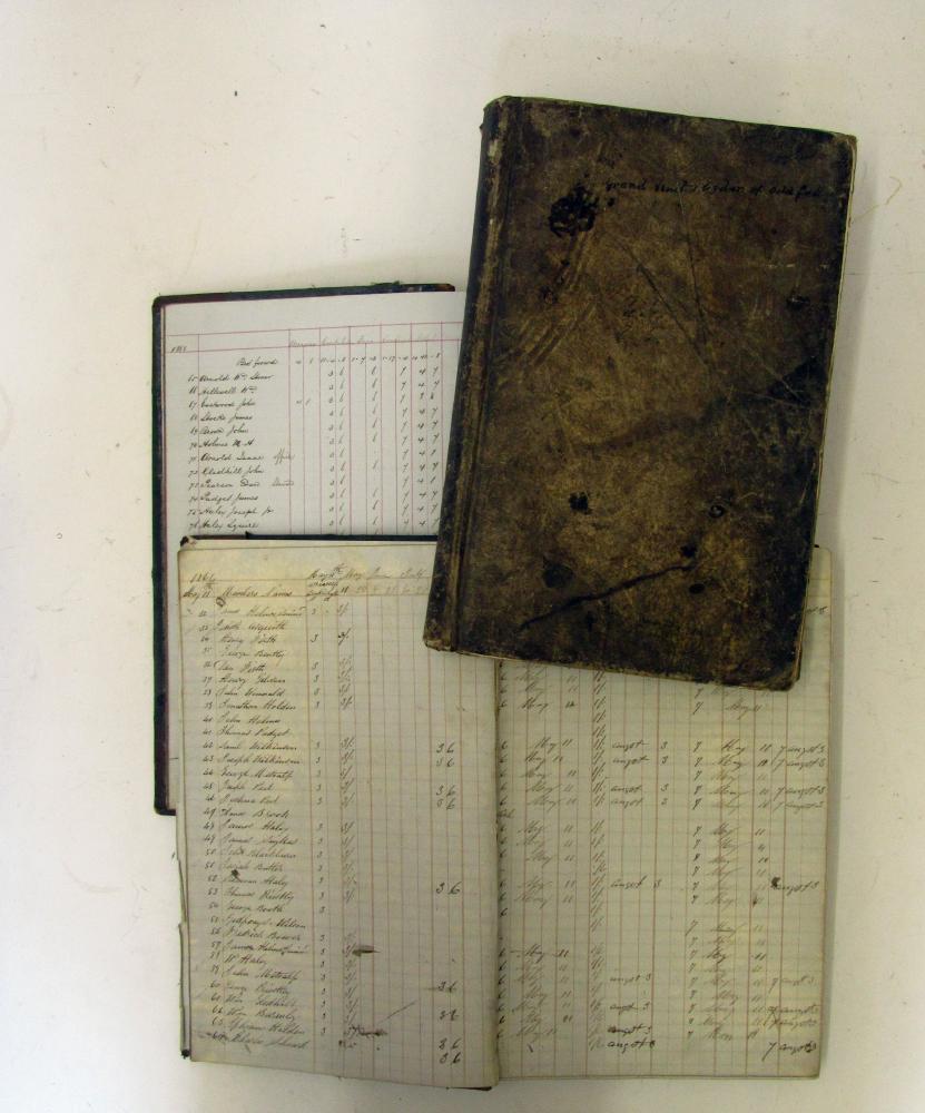 MANUSCRIPT: 'GRAND UNITED ORDER OF ODD FELLOWS' Image