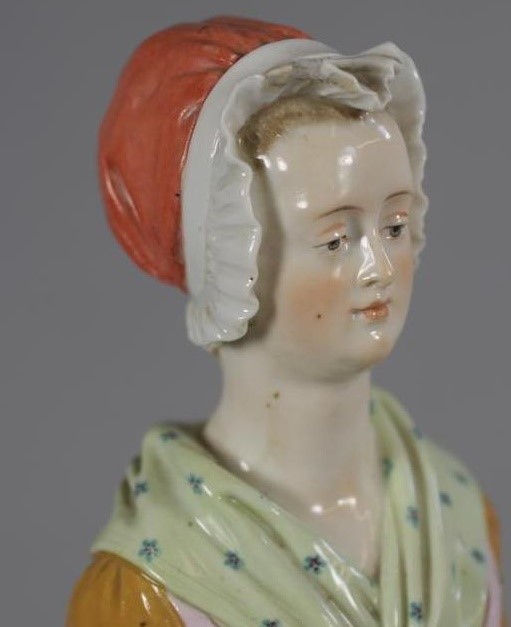 "LA BELLE CHOCOLATIERE" - A LARGE MEISSEN PORCELAIN FIGURE Image