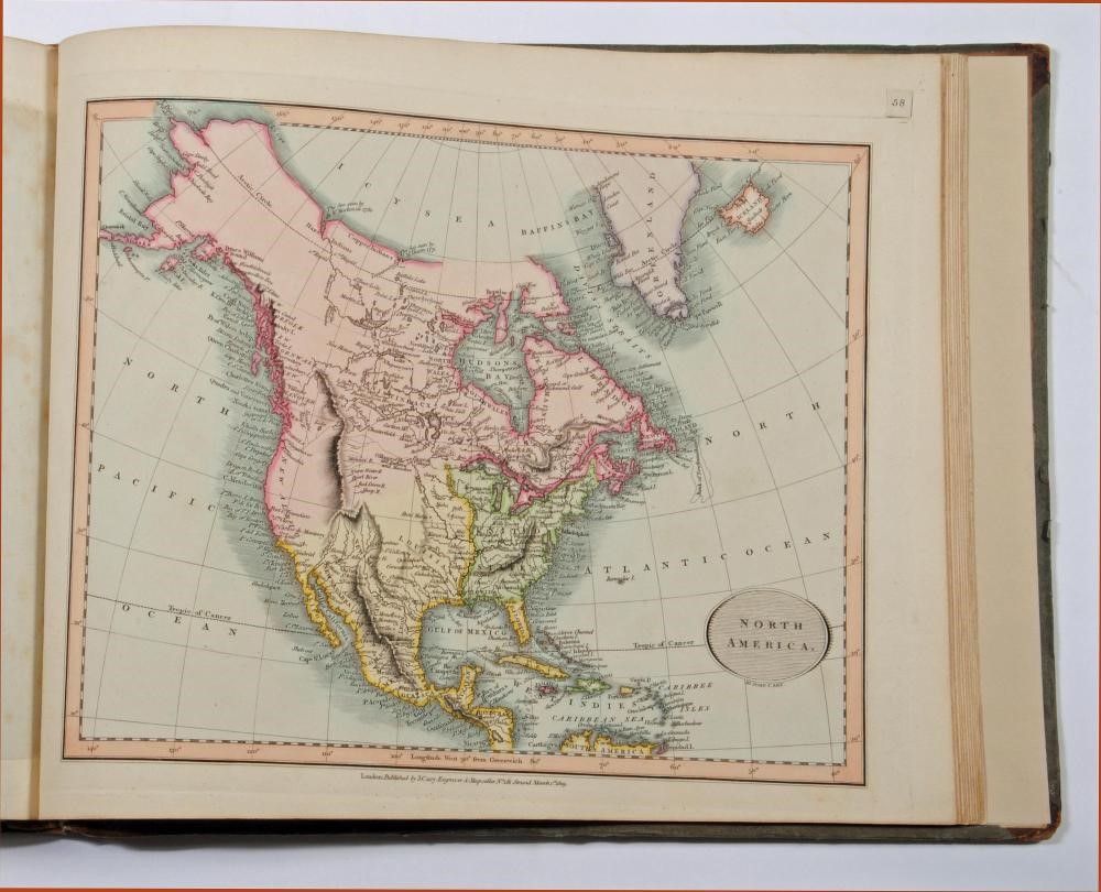 CARY'S NEW UNIVERSAL ATLAS CONTAINING SEPARATE MAPS of all the Kingdoms Image